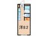Ｃａｐｉｔａｌ　Ｂａｙ　横濱 1Rの間取り