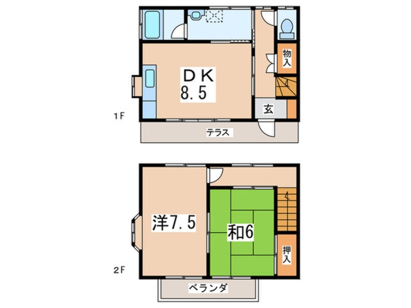 間取図 メゾンT.S　A棟