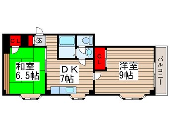 間取図 クレイルヴィラⅠ