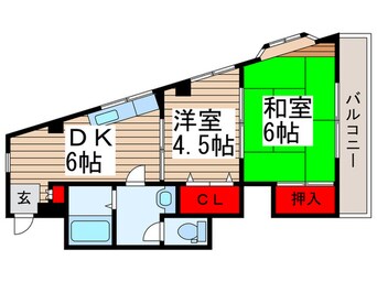 間取図 クレイルヴィラⅠ