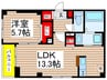 ベル　マデイラ　平井 1LDKの間取り