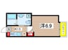 Primoさくら通り 1Kの間取り