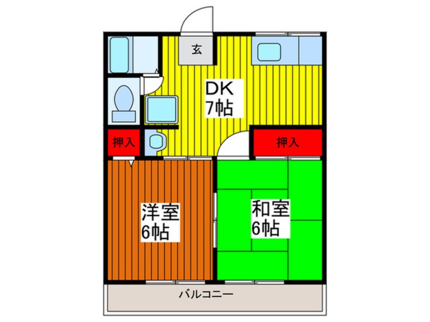 間取図 シティハイムバイオレット