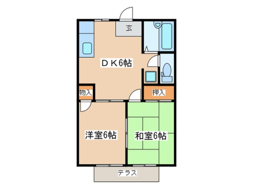 間取図 コ－ト中野