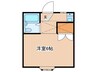 シャルム妻田 1Rの間取り