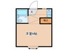 シャルム妻田 1Rの間取り