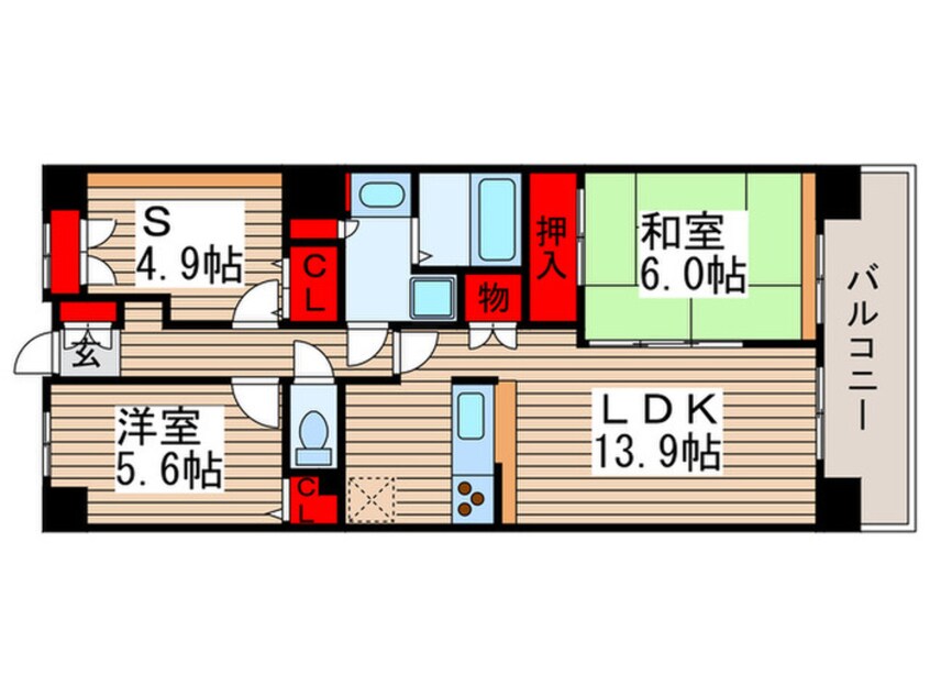 間取図 白井ロジュマン