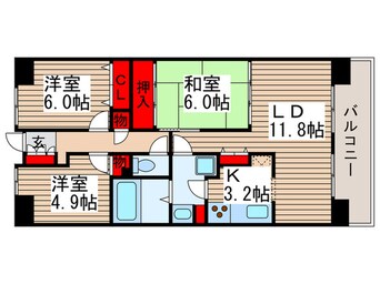 間取図 白井ロジュマン