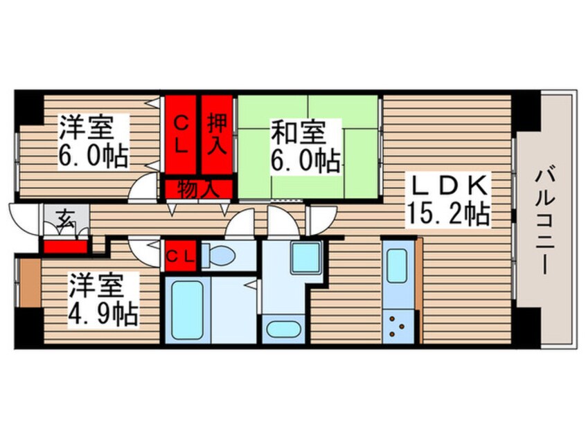 間取図 白井ロジュマン