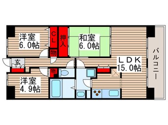 間取図 白井ロジュマン