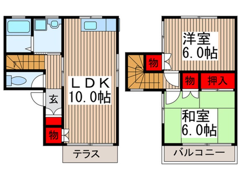 間取図 カームハイツＢ棟