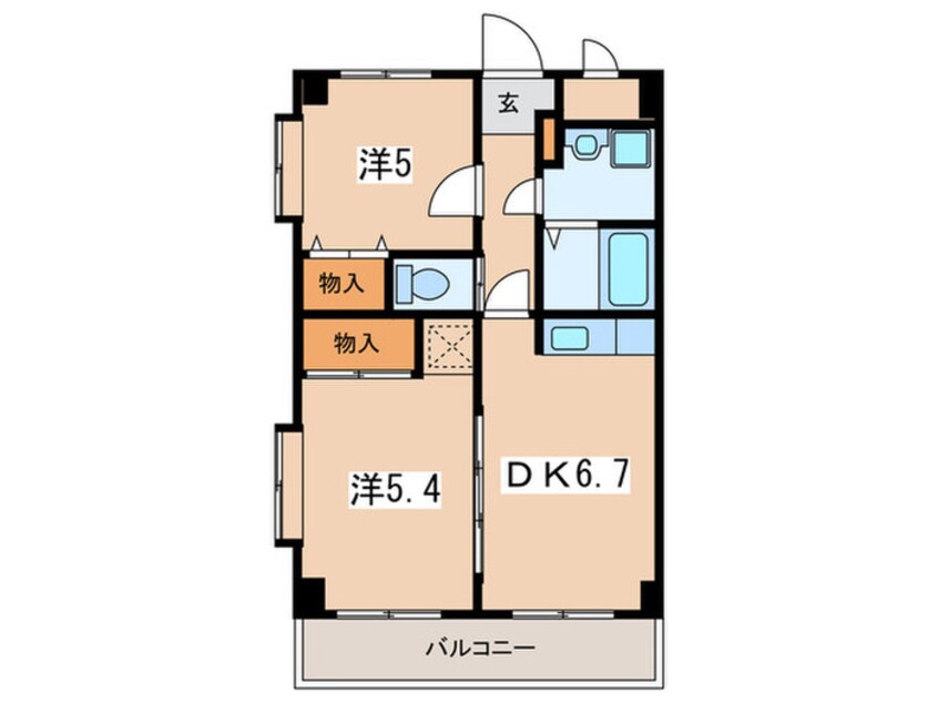 間取図 ベルデュール宮前平