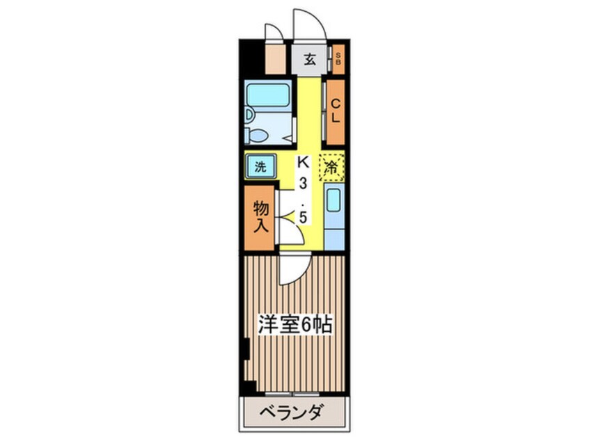 間取図 グリーンハイツ武蔵野（202）