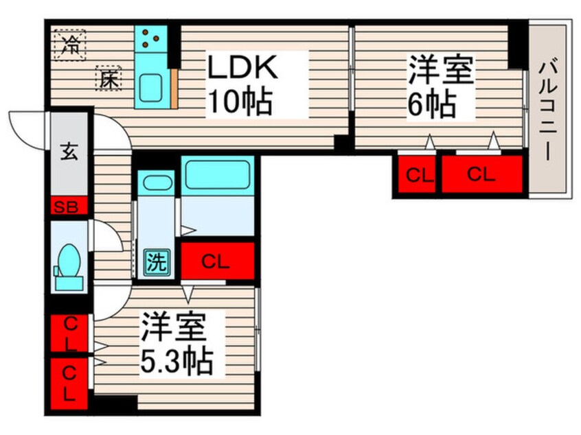 間取図 レクシア西新井