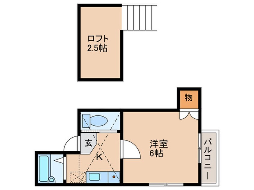 間取図 橋爪ハイツ第３