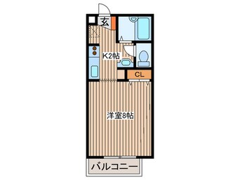 間取図 ベルフィ－ユ青葉台