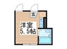 シャンテ西新井本町 1Rの間取り