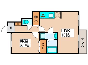 間取図 宝ル－セントＢ