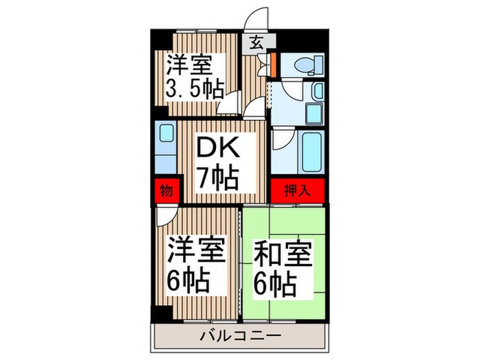 間取り図 入間駅前第二ビル