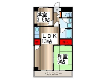 間取図 入間駅前第二ビル