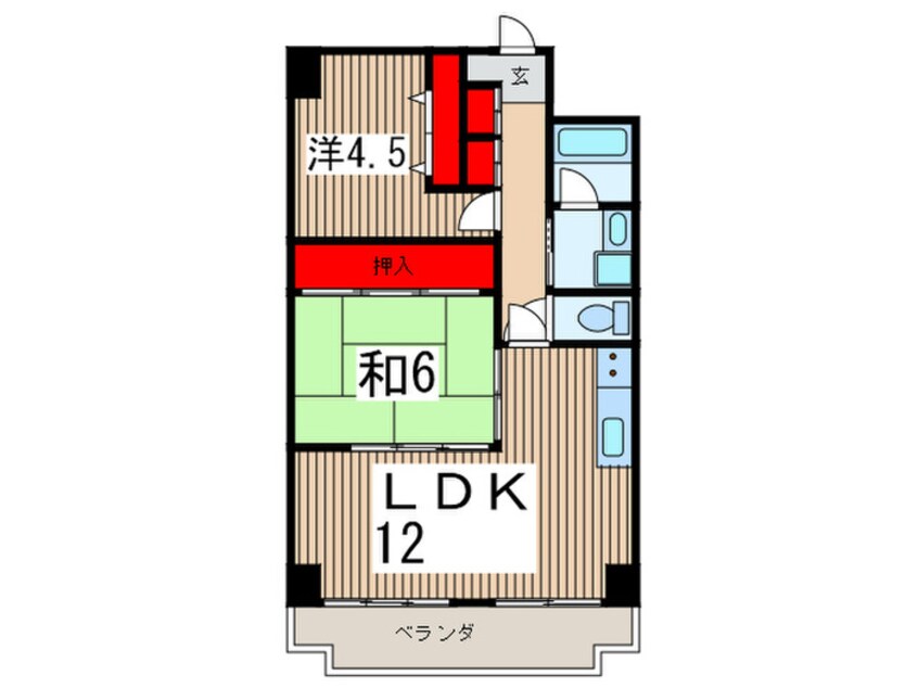 間取図 入間駅前第二ビル