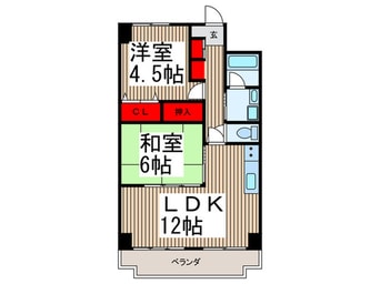 間取図 入間駅前第二ビル