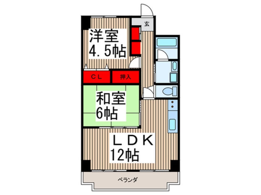 間取図 入間駅前第二ビル