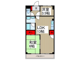 間取図 入間駅前第二ビル