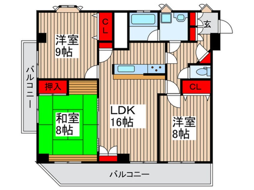 間取図 ひょうどうプラザ