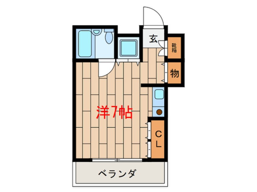 間取図 フラット緑が丘