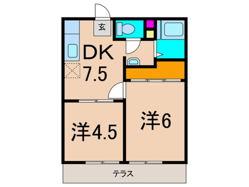 間取図 第２ナガツカ荘