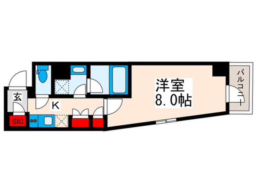 間取図 オルサス西日暮里