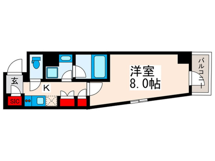 間取図 オルサス西日暮里