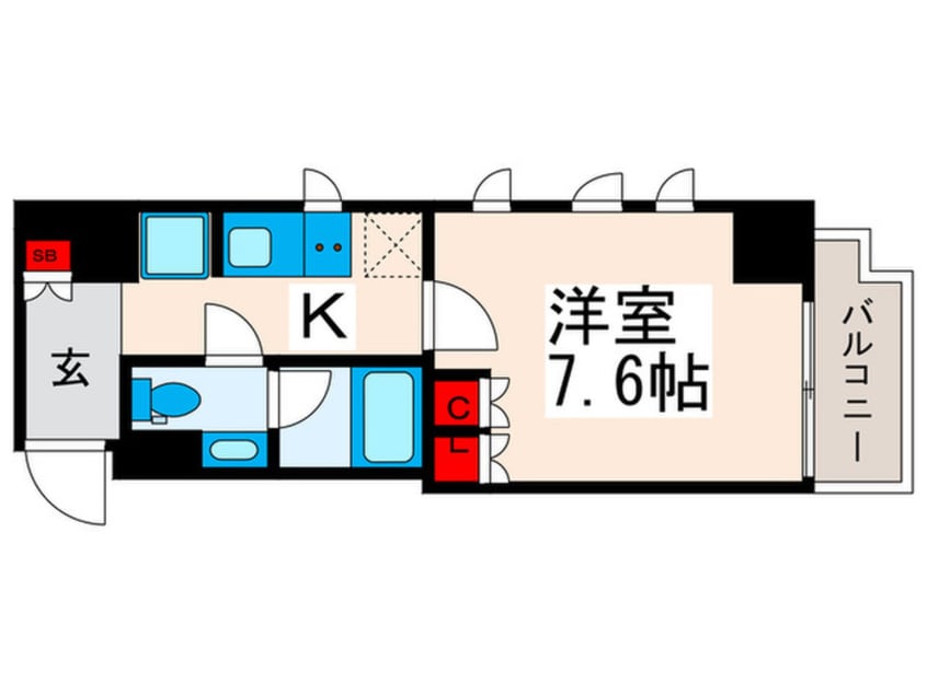 間取図 オルサス西日暮里