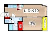 フラッツ１００ 1LDKの間取り
