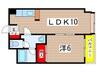 フラッツ１００ 1LDKの間取り