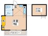 ベルナハイツ 1Rの間取り