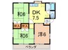 コ－ポヤジマ 3DKの間取り