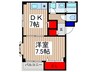 マルテ中青木 1DKの間取り