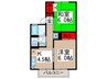 カーサカルム 2Kの間取り