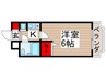 ライブタウン福栄 1Kの間取り
