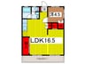 渋谷コ－ト２号館 1LDKの間取り