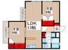 ドミール欅 2LDKの間取り