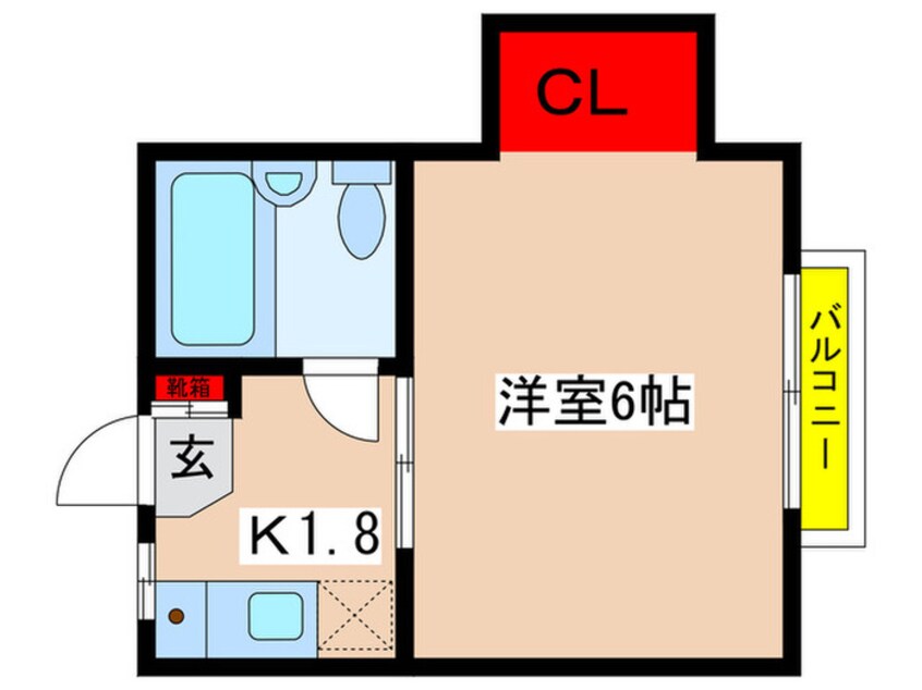 間取図 Ｌｉｌａｓ　リラ新ゆり