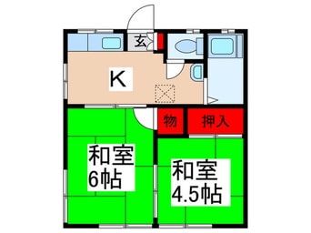 間取図 コーポ永井