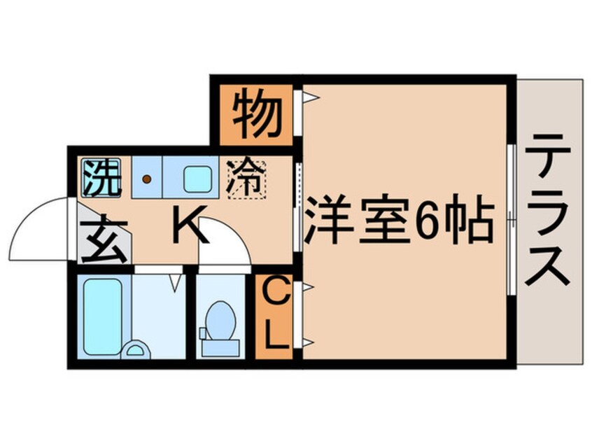 間取図 クロ－バ－柴又