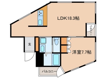 間取図 コージーコート四谷坂町