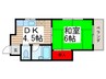 ハイツナミキ 1DKの間取り
