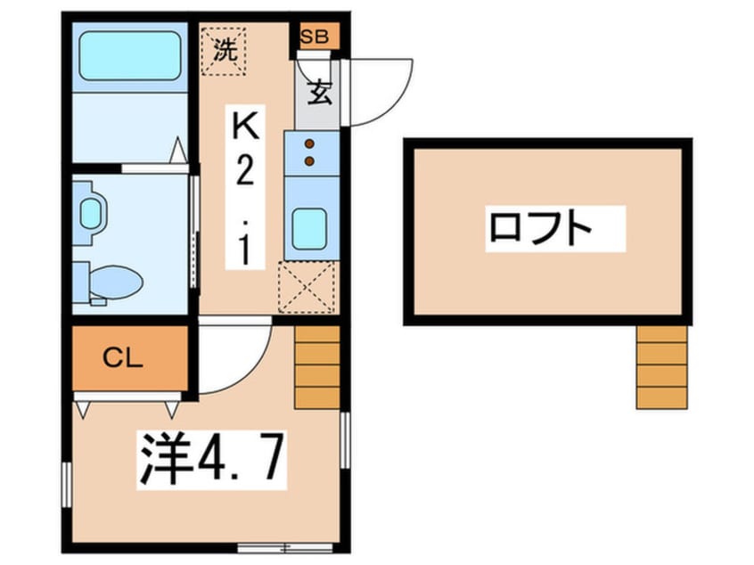 間取図 ベイルーム東白楽