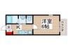 ユーフラット我孫子 1Kの間取り